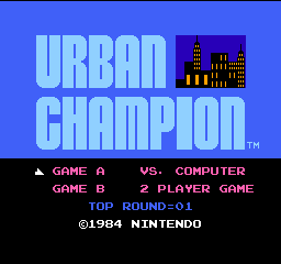 Urban Champion Title Screen